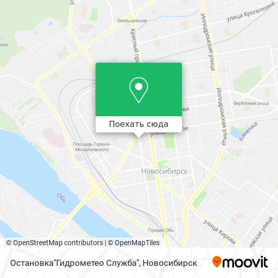 Карта Остановка"Гидрометео Служба"