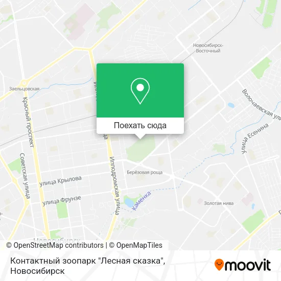 Карта Контактный зоопарк "Лесная сказка"