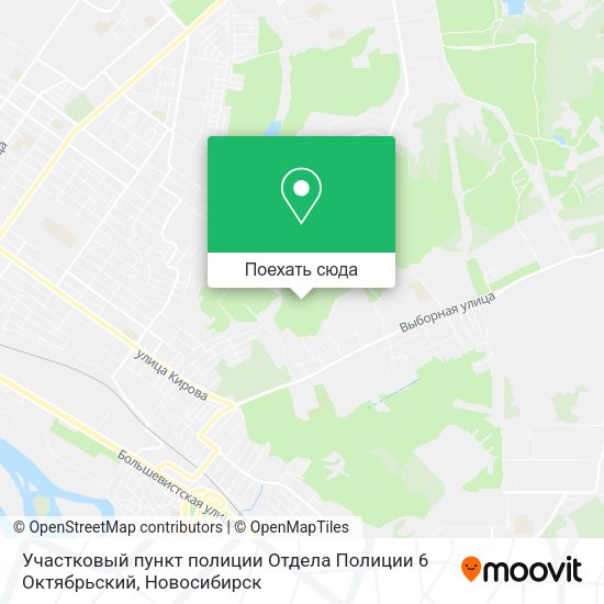 Карта Участковый пункт полиции Отдела Полиции 6 Октябрьский