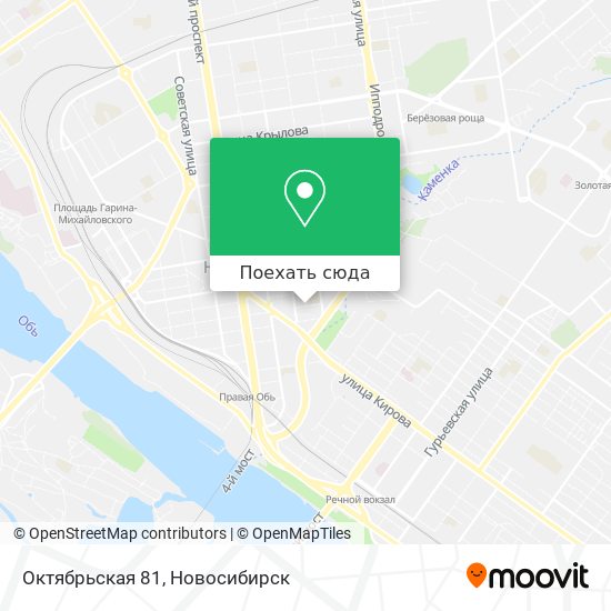 Карта Октябрьская 81