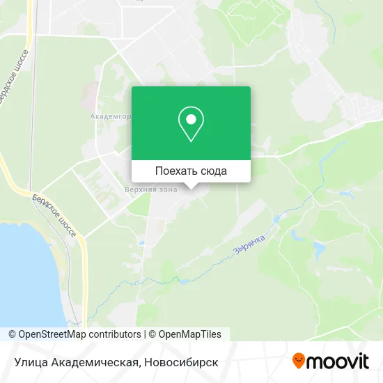 Карта Улица Академическая
