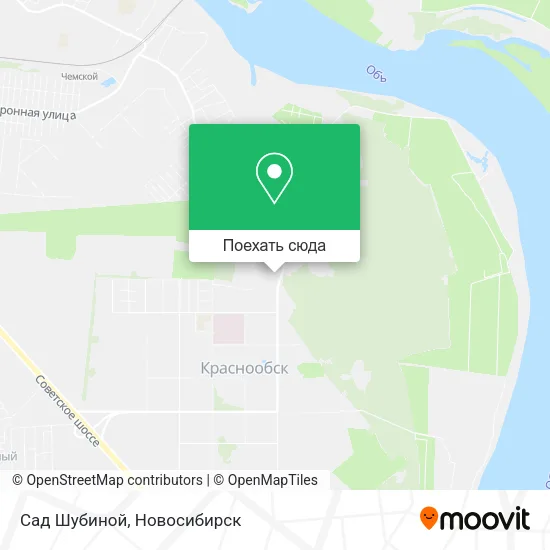 Карта Сад Шубиной