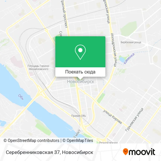 Карта Серебренниковская 37