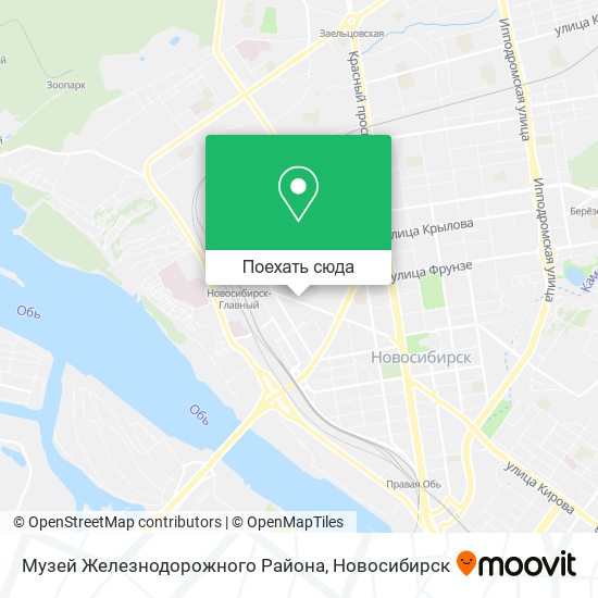 Карта Музей Железнодорожного Района