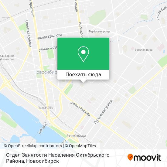 Карта Отдел Занятости Населения Октябрьского Района