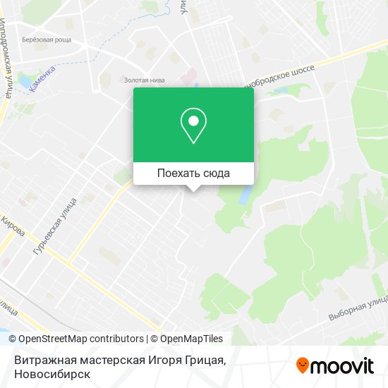 Карта Витражная мастерская Игоря Грицая