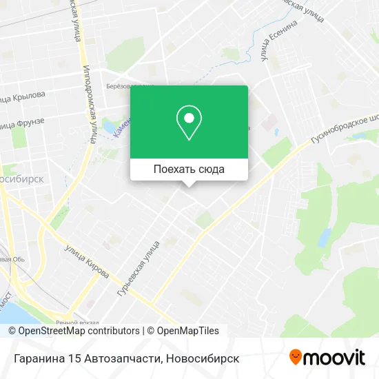 Карта Гаранина 15 Автозапчасти