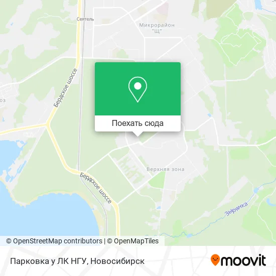 Карта Парковка у ЛК НГУ