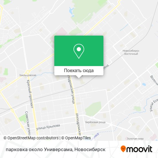 Карта парковка около Универсама