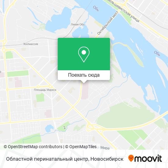 Карта Областной перинатальный центр