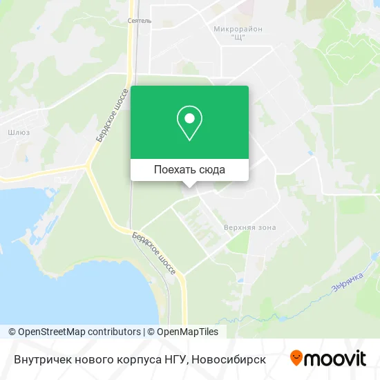 Карта Внутричек нового корпуса НГУ
