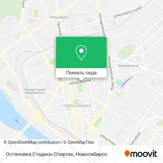 Карта Остановка Стадион Спартак