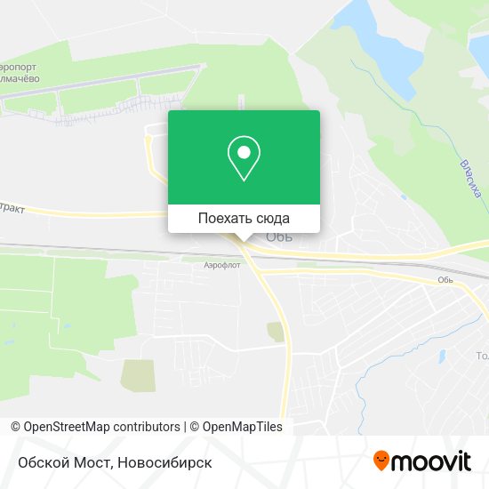 Карта Обской Мост