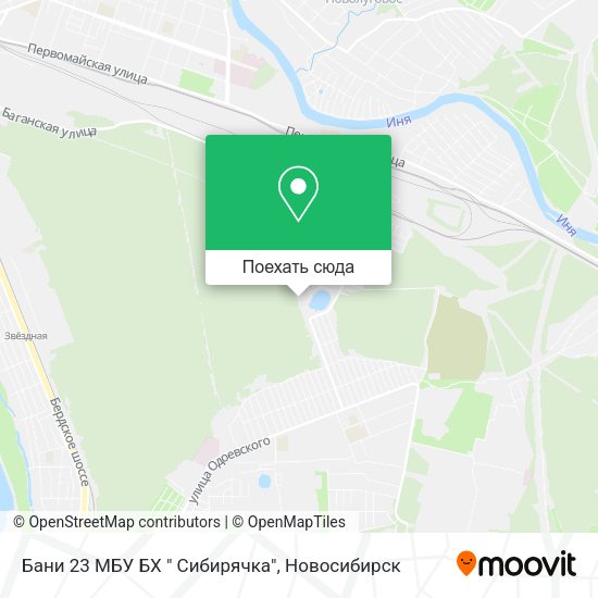 Карта Бани 23 МБУ БХ " Сибирячка"