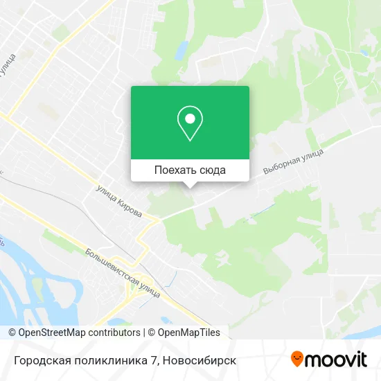 Карта Городская поликлиника 7