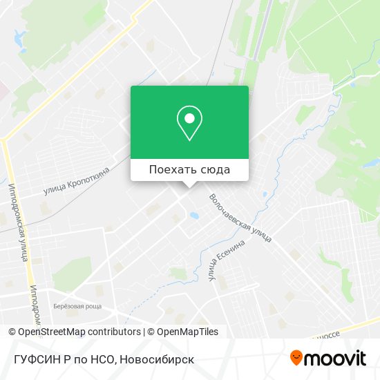Карта ГУФСИН Р по НСО