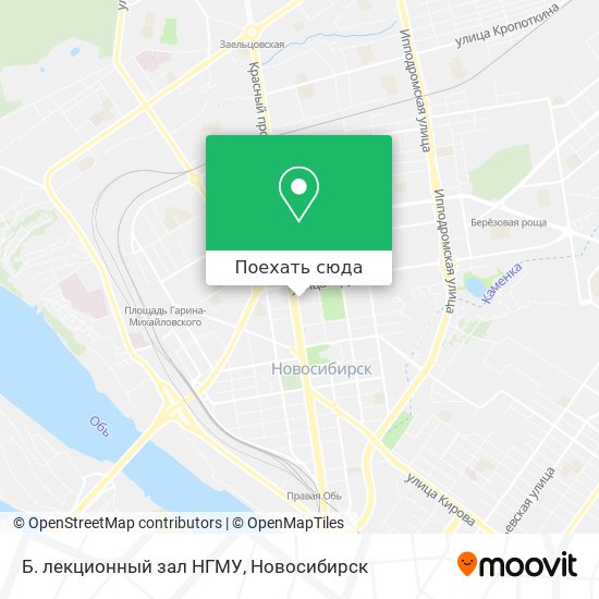Карта Б. лекционный зал НГМУ