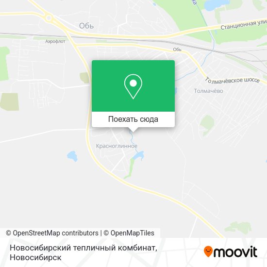 Карта Новосибирский тепличный комбинат