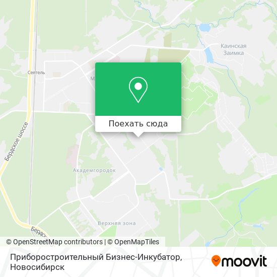 Карта Приборостроительный Бизнес-Инкубатор