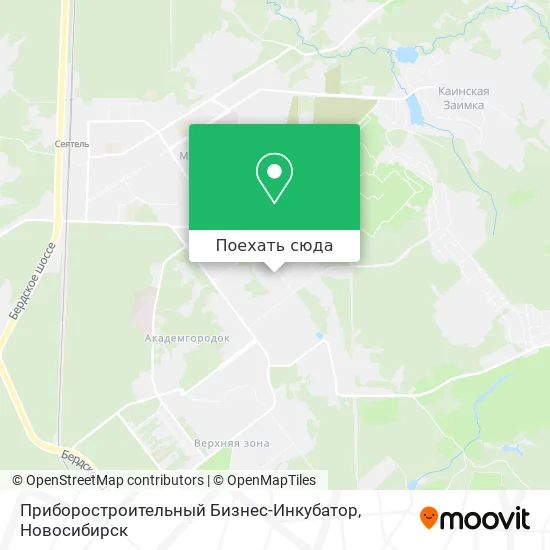 Карта Приборостроительный Бизнес-Инкубатор