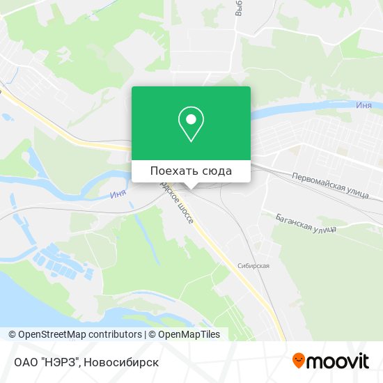 Карта ОАО "НЭРЗ"