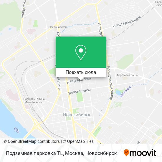 Карта Подземная парковка ТЦ Москва
