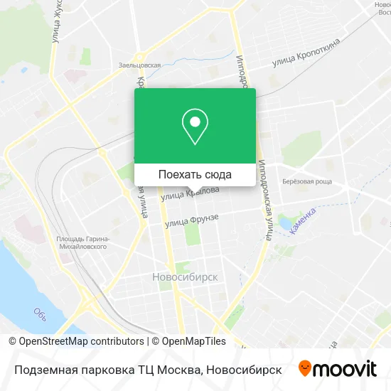 Карта Подземная парковка ТЦ Москва