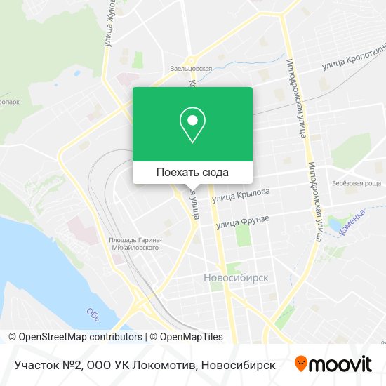 Карта Участок №2, ООО УК Локомотив