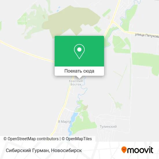 Карта Сибирский Гурман