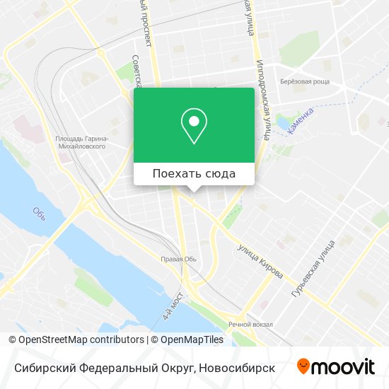 Карта Сибирский Федеральный Округ