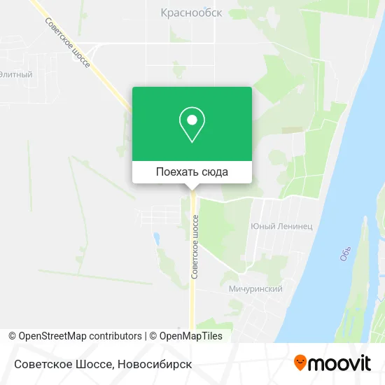 Карта Советское Шоссе
