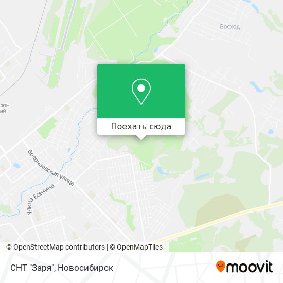 Карта СНТ "Заря"