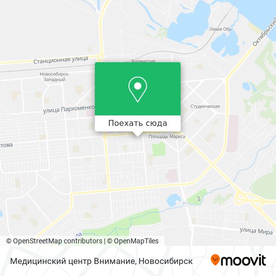 Карта Медицинский центр Внимание