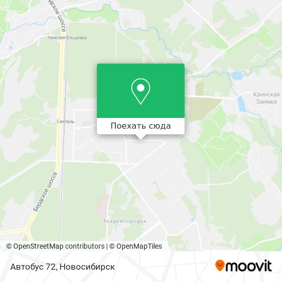 Карта Автобус 72