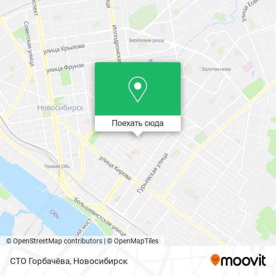 Карта СТО Горбачёва