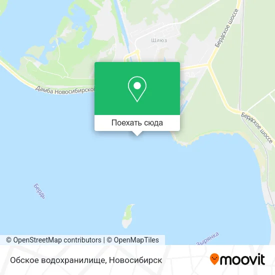 Карта Обское водохранилище
