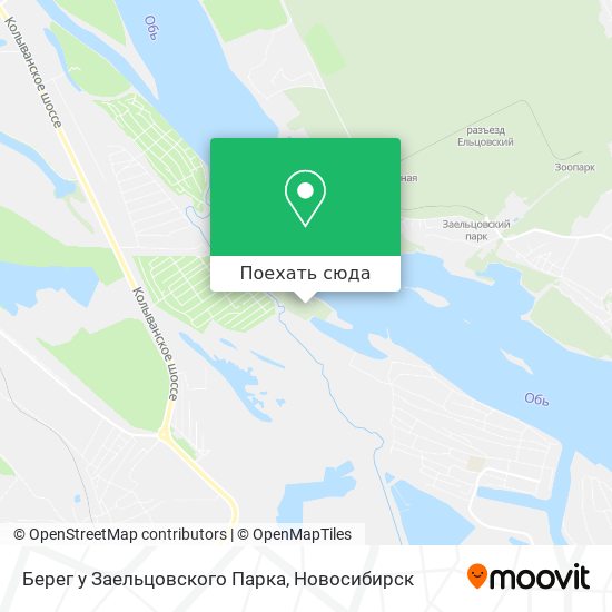 Карта Берег у Заельцовского Парка