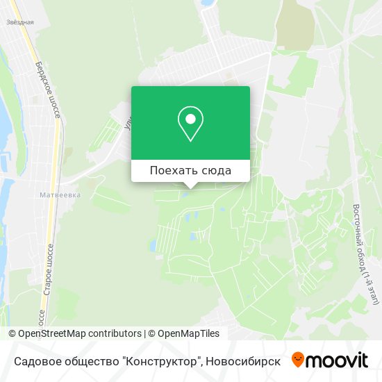 Карта Садовое общество "Конструктор"