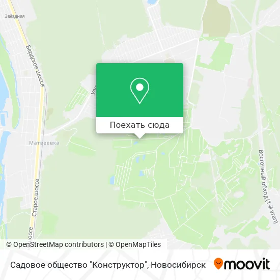 Карта Садовое общество "Конструктор"