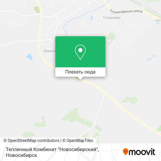 Карта Тепличный Комбинат "Новосибирский"
