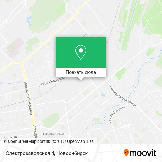 Карта Электрозаводская 4