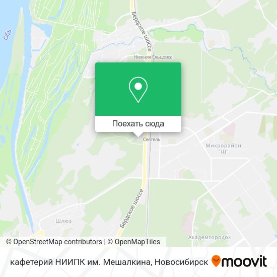 Карта кафетерий НИИПК им. Мешалкина
