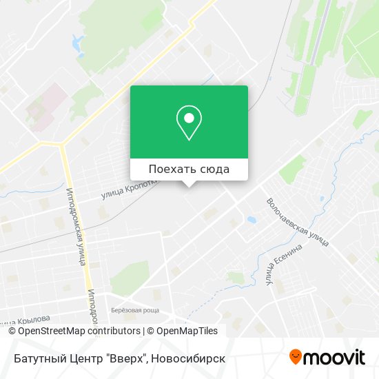 Карта Батутный Центр "Вверх"
