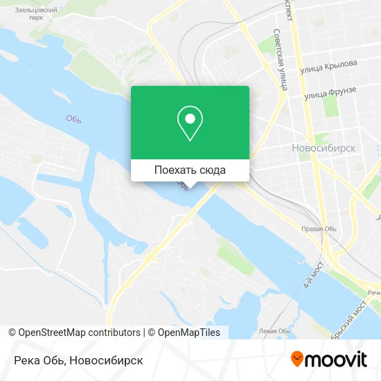 Карта Река Обь