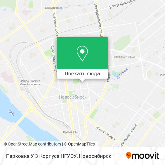 Карта Парковка У 3 Корпуса НГУЭУ
