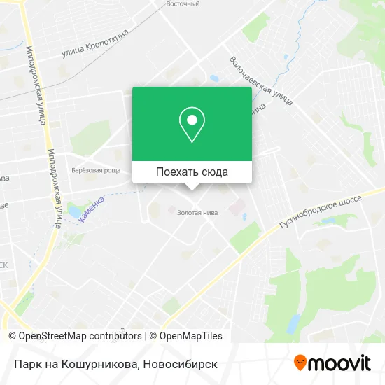 Карта Парк на Кошурникова