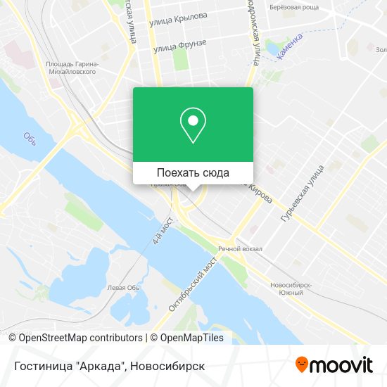 Карта Гостиница "Аркада"