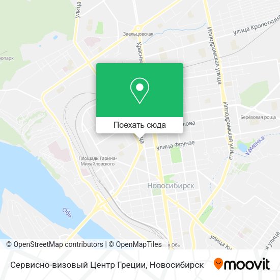 Карта Сервисно-визовый Центр Греции