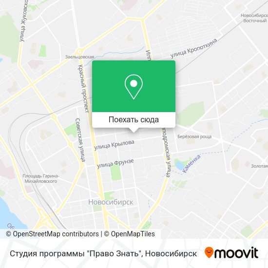Карта Студия программы "Право Знать"