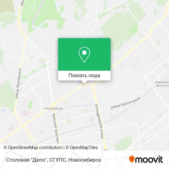 Карта Столовая "Депо", СГУПС